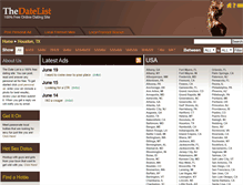 Tablet Screenshot of houston-tx.thedatelist.com