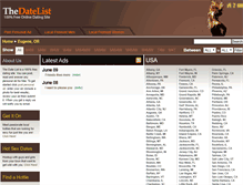 Tablet Screenshot of eugene-or.thedatelist.com
